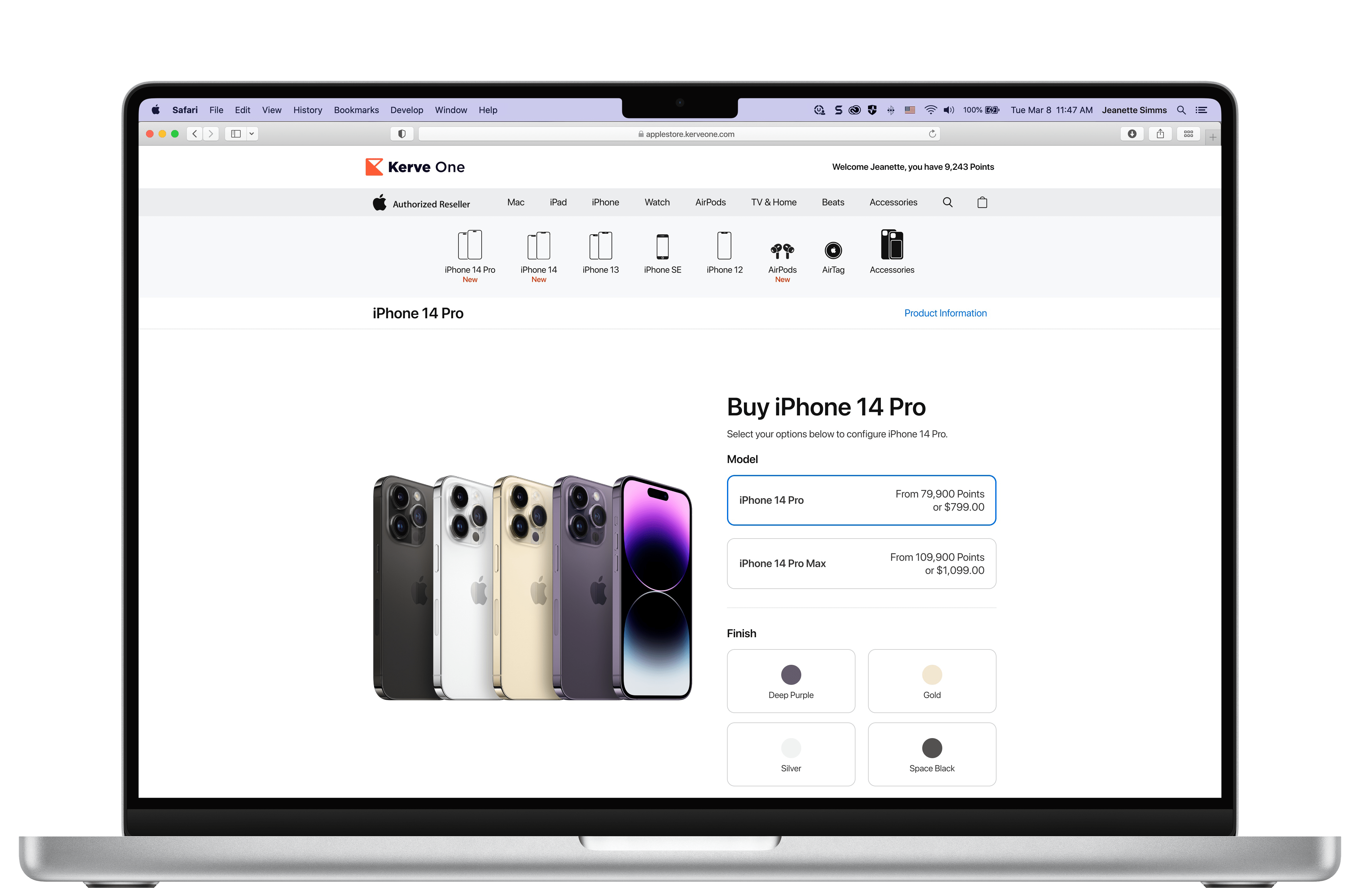 Seamless interface